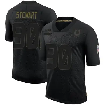 Black Men's Grover Stewart Indianapolis Colts Limited 2020 Salute To Service Jersey
