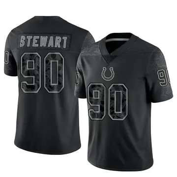 Black Youth Grover Stewart Indianapolis Colts Limited Reflective Jersey
