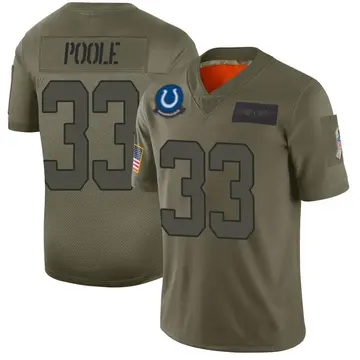 Camo Men's Brian Poole Indianapolis Colts Limited 2019 Salute to Service Jersey