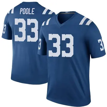 Royal Men's Brian Poole Indianapolis Colts Legend Color Rush Jersey
