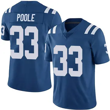 Royal Men's Brian Poole Indianapolis Colts Limited Team Color Vapor Untouchable Jersey
