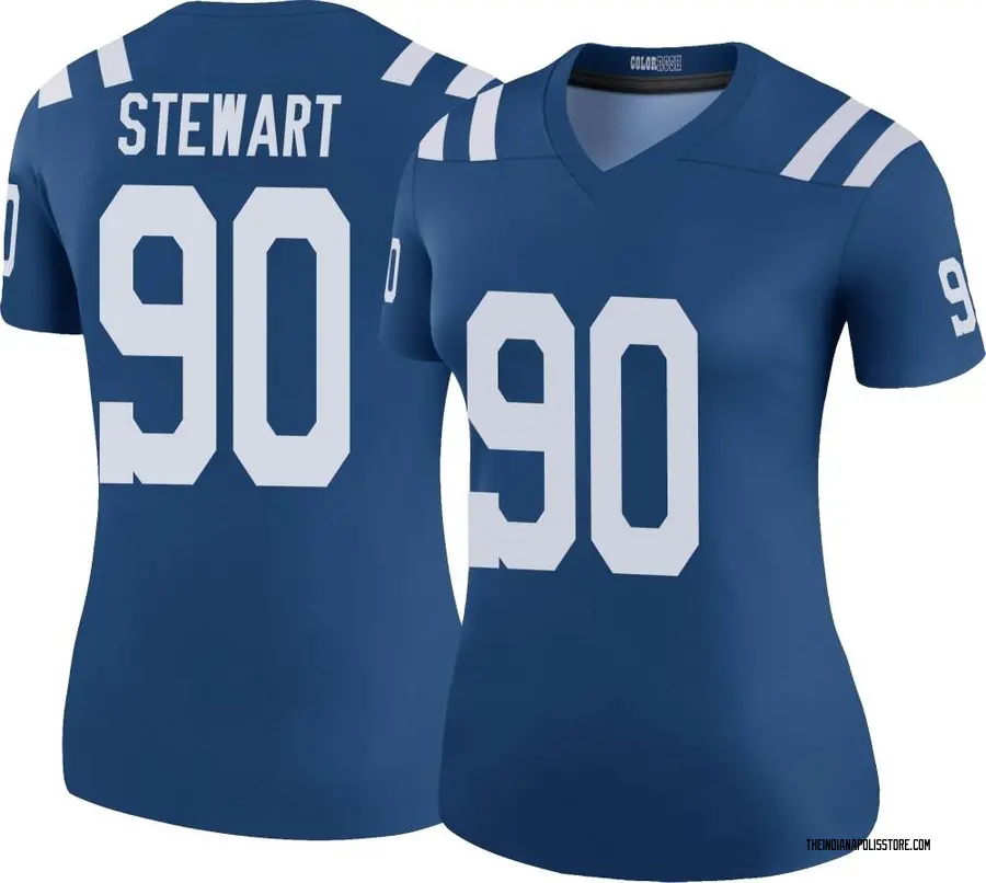 Royal Women's Grover Stewart Indianapolis Colts Legend Color Rush Jersey