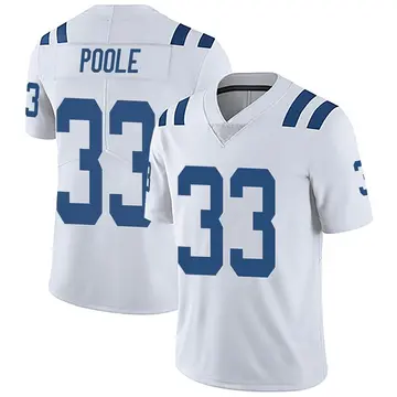 White Men's Brian Poole Indianapolis Colts Limited Vapor Untouchable Jersey
